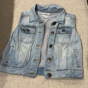 Celebrity pink girls jean vest